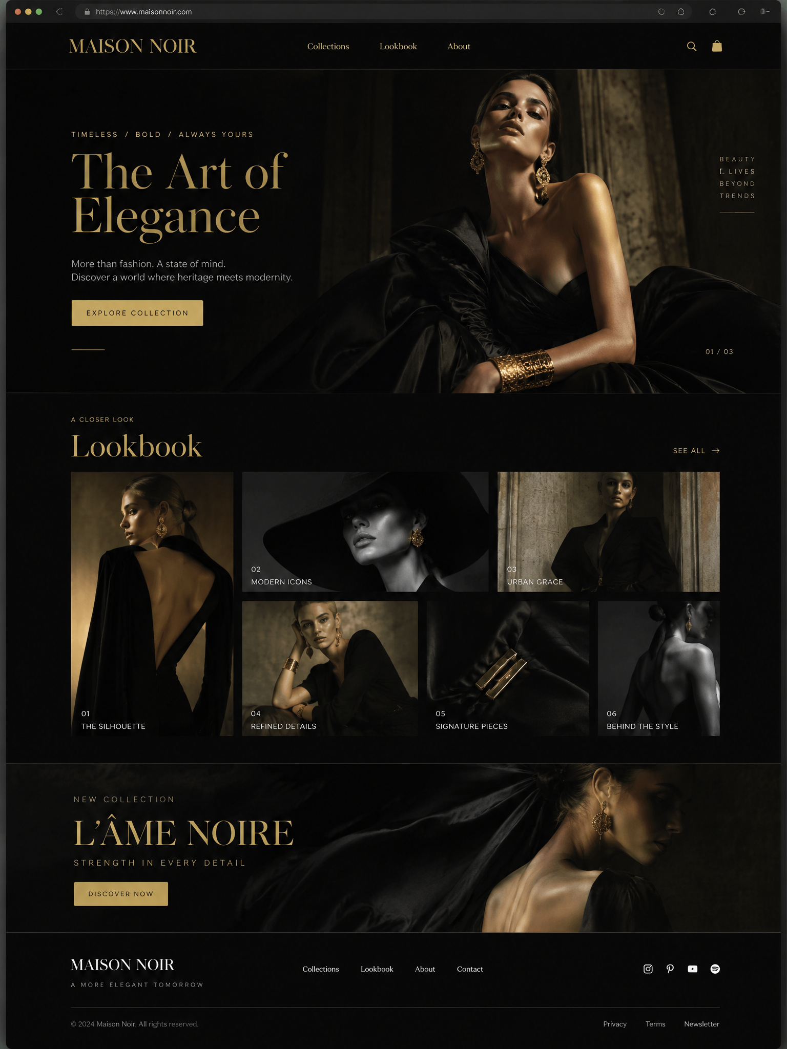 Sitio Web Marca de Moda