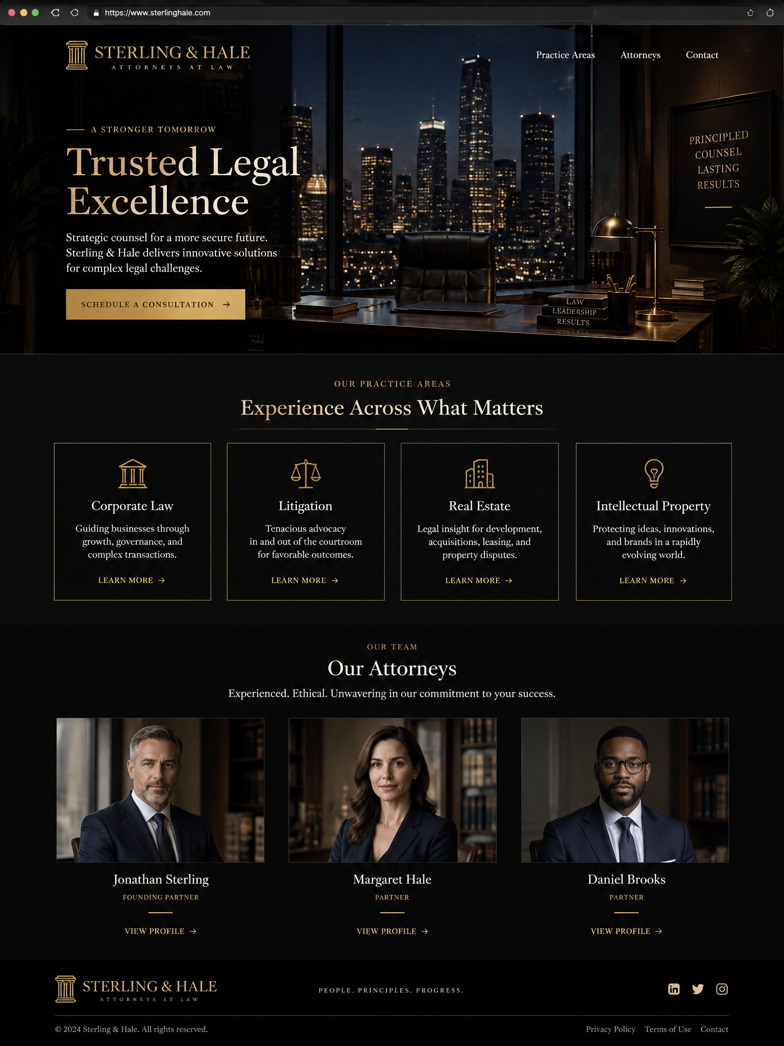 Sitio Web Firma Legal